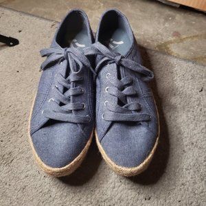 Denim Aioli Espadrille Platform